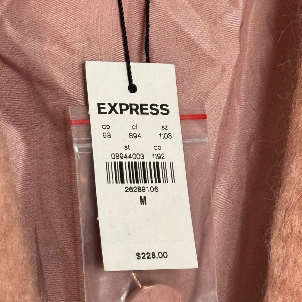 Express Women's Blush Teddy Jacket - Picture 5 of 7